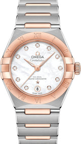 Omega Constellation Masa perlowa 29 mm Zloto/Stal 131.20.29.20.55.001