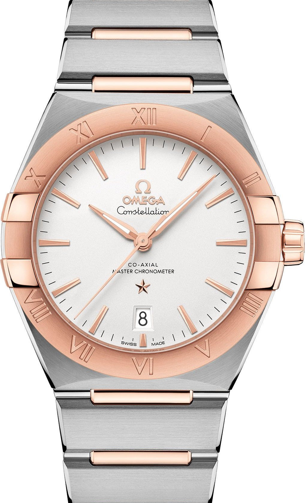 Omega Constellation Srebrny 39 mm Zloto/Stal 131.20.39.20.02.001