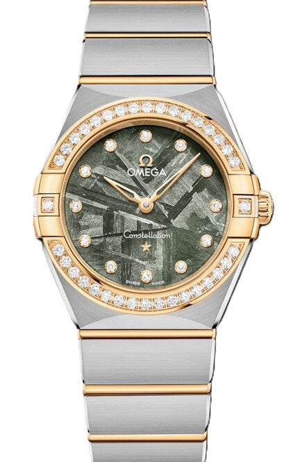 Omega Constellation Zielony 28 mm Złoto/Stal 131.25.28.60.99.002