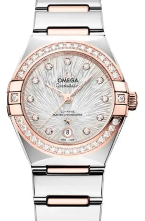 Omega Constellation Srebrny 29 mm Złoto/Stal 131.25.29.20.52.003