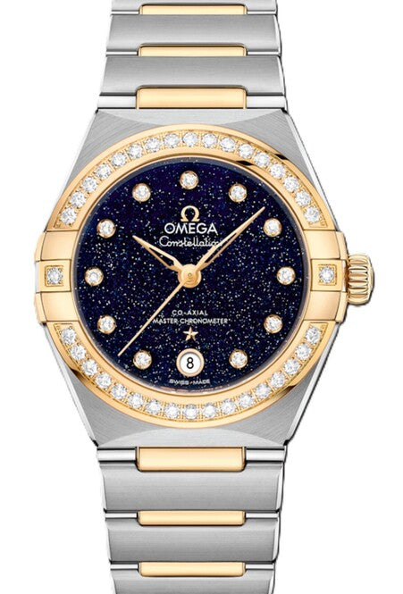 Omega Constellation Niebieski 29 mm Złoto/Stal 131.25.29.20.53.001