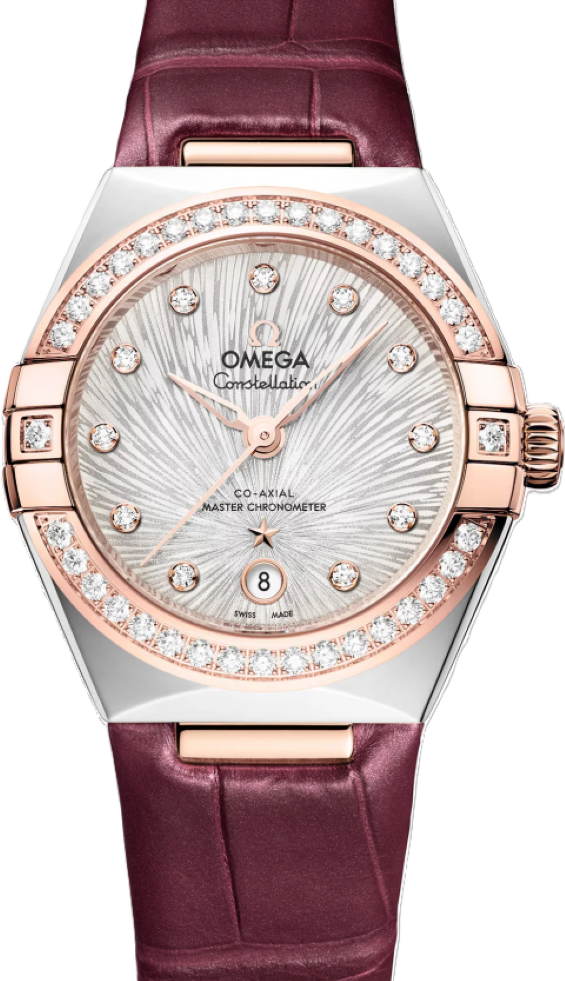 Omega Constellation Srebrny 29 mm Złoto/Stal 131.28.29.20.52.001