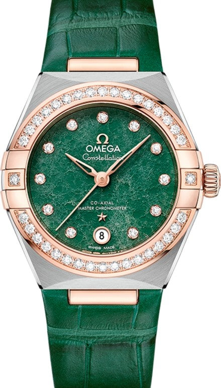 Omega Constellation Zielony 29 mm Zloto/Stal 131.28.29.20.99.001