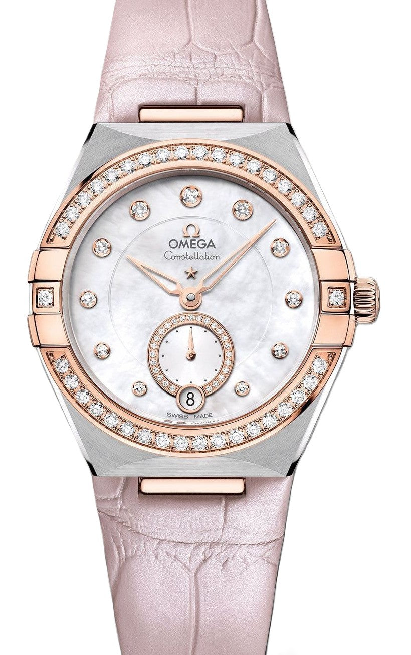 Omega Constellation Masa perlowa 34 mm Zloto/Stal 131.28.34.20.55.001