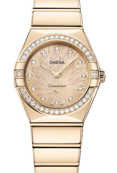 Omega Constellation Żółty 28 mm Żółte złoto 131.55.28.60.58.001