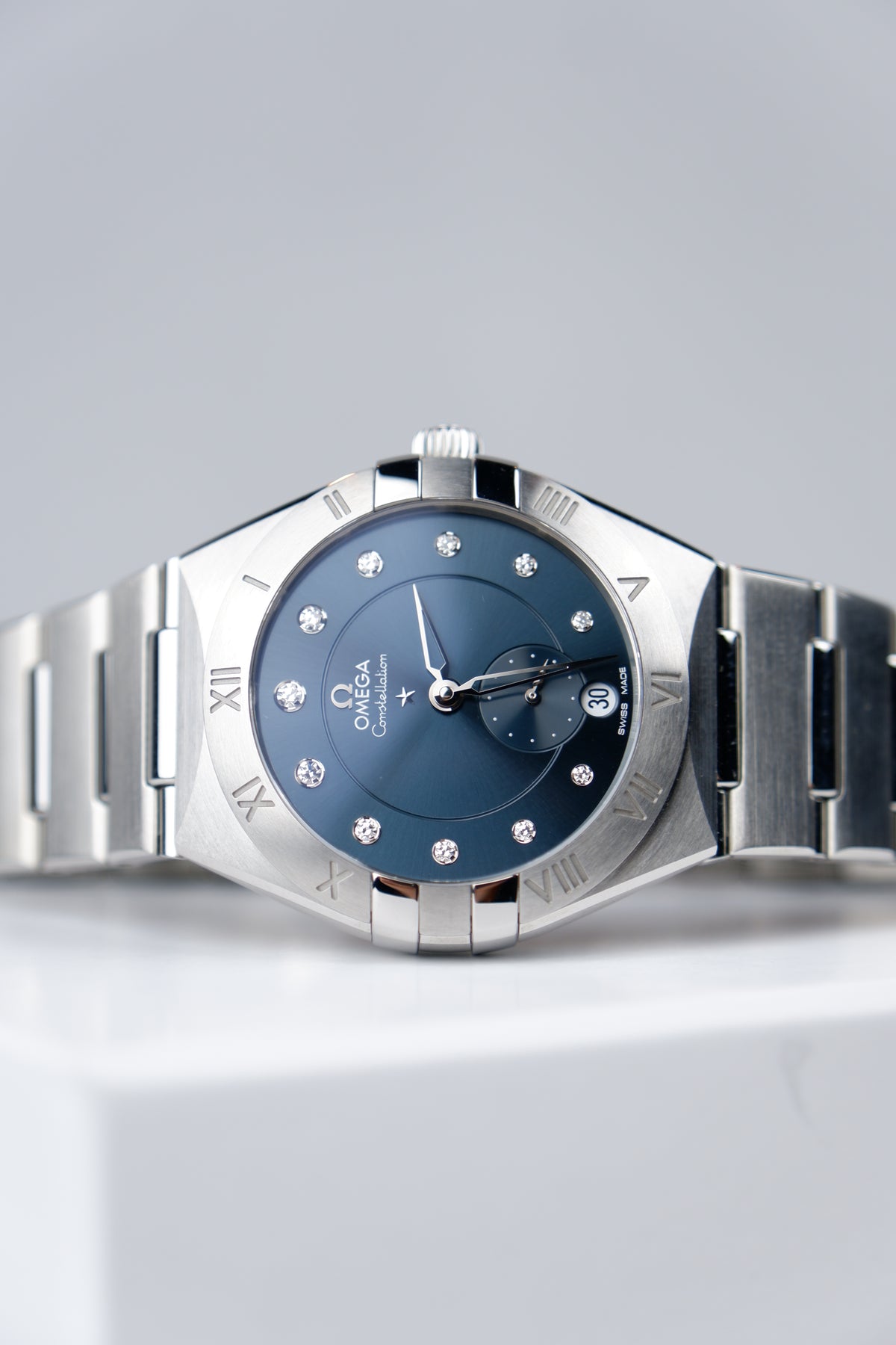 Omega Constellation Niebieski 34 mm Stal 131.10.34.20.53.001
