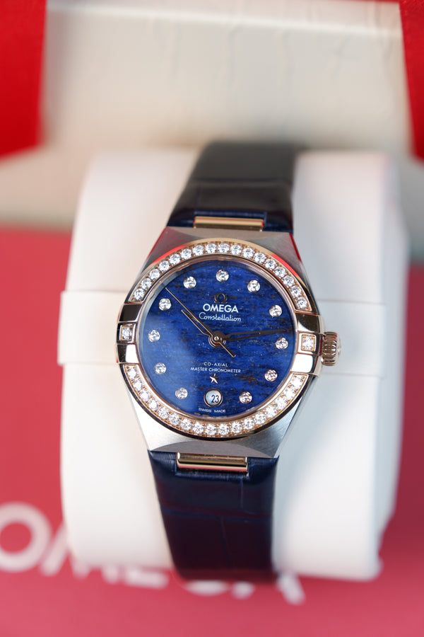 Omega Constellation Niebieski 29 mm Zloto/Stal