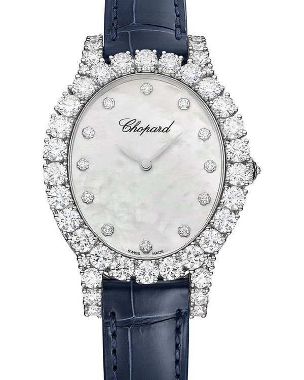 Zegarek damski Chopard L'Heure Du Diamant Masa perłowa 40 mm Złoto białe 139383-1223