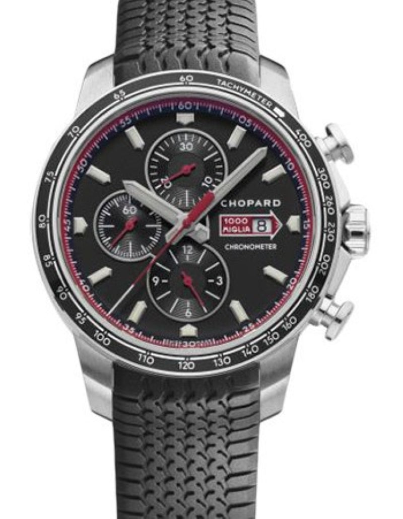 Chopard Mille Miglia GTS Czarny 44 mm Stal 168571-3001