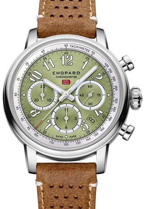 Chopard Mille Miglia Classic Chronograph Zielony 40 mm Stal 168619-3004