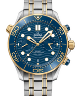 Omega Seamaster Diver 300 M Niebieski 44 mm Zloto/Stal 210.20.44.51.03.001