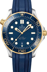 Omega Seamaster Diver 300 M Niebieski 42 mm Zloto/Stal 210.22.42.20.03.001