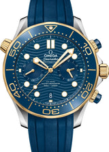 Omega Seamaster Diver 300 M Niebieski 44 mm Zloto/Stal 210.22.44.51.03.001