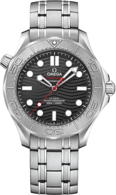 Omega Seamaster Diver 300 M Czarny 42 mm Stal