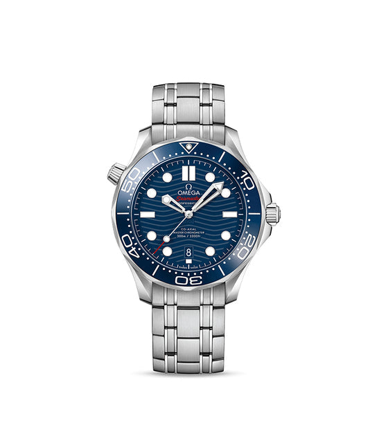 Omega Seamaster Diver 300 M Niebieski 42 mm Stal