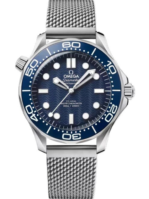 Omega Seamaster Diver 300M Niebieski 42 mm Stal