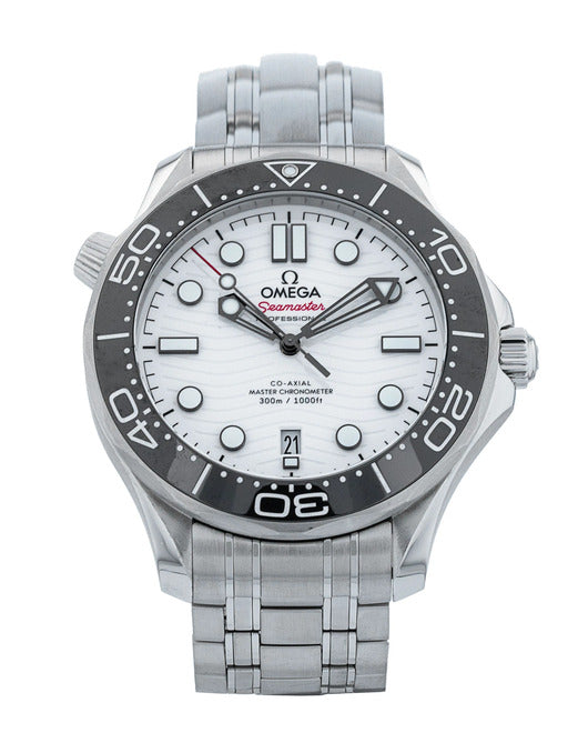 Omega Seamaster Diver 300 M Bialy 42 mm Stal