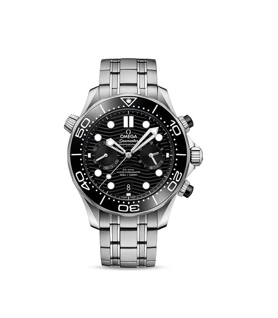 Omega Seamaster Diver 300 M Czarny 44 mm Stal
