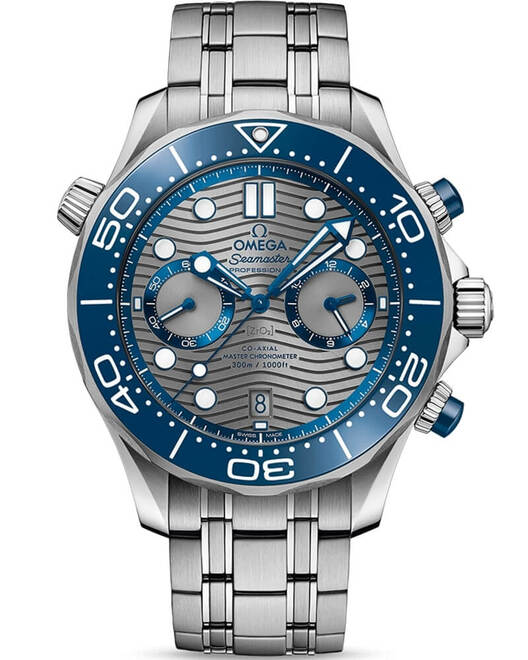 Omega Seamaster Diver 300 M Szary 44 mm Stal