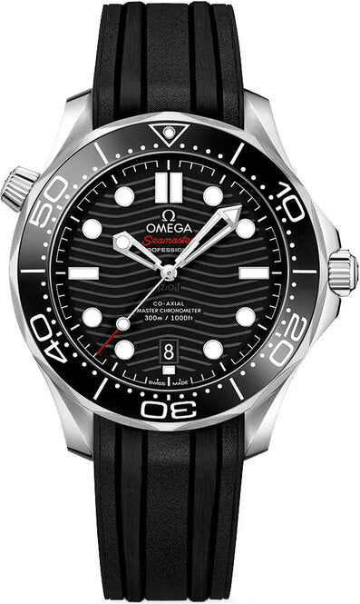 Omega Seamaster Diver 300 M Czarny 42 mm Stal