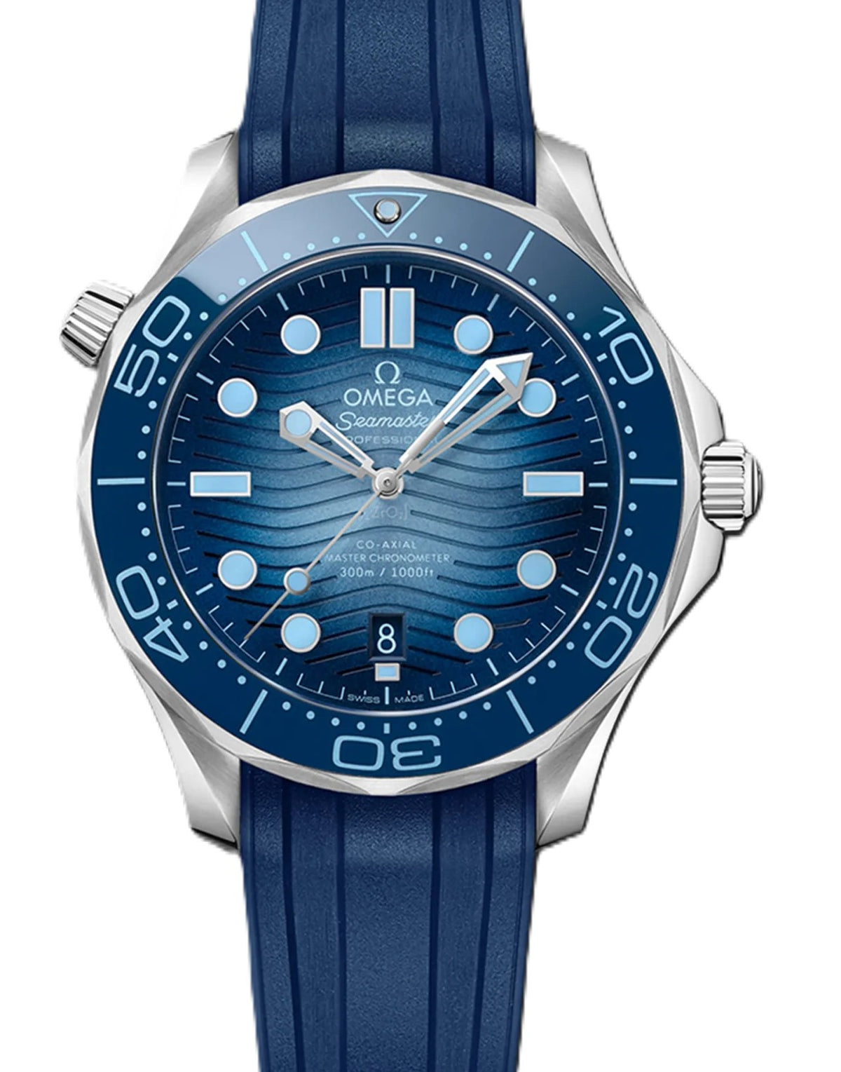 Omega Seamaster Diver 300 M Niebieski 42 mm Stal 210.32.42.20.03.002