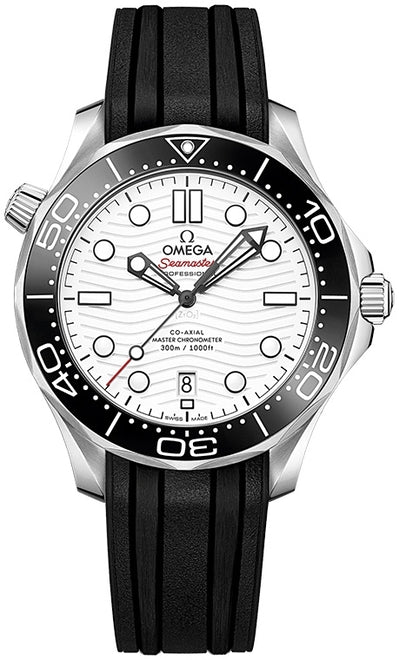 Omega Seamaster Diver 300 M Bialy 42 mm Stal