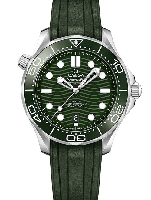 Omega Seamaster Zielony 42 mm Stal