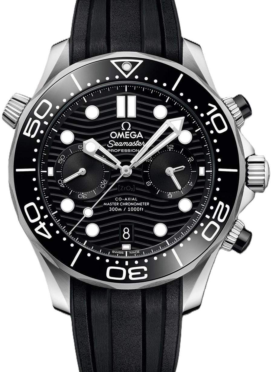 Omega Seamaster Diver 300 M Czarny 44 mm Stal 210.32.44.51.01.001