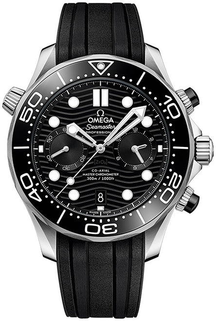 Omega Seamaster Diver 300 M Czarny 44 mm Stal
