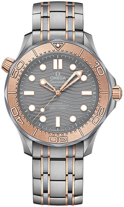 Omega Seamaster Diver 300 M Szary 42 mm Tytan