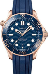 Omega Seamaster Diver 300 M Niebieski 42 mm Złoto rozowe 210.62.42.20.03.001