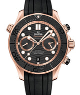 Omega Seamaster Diver 300 M Czarny 44 mm Złoto rozowe 210.62.44.51.01.001