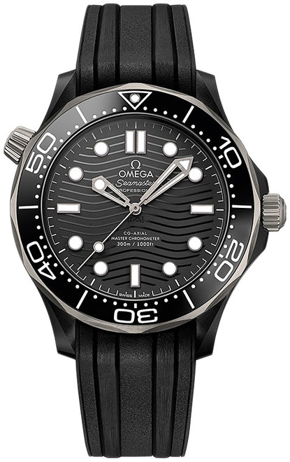 Omega Seamaster Diver 300 M Czarny 43.5 mm Ceramika