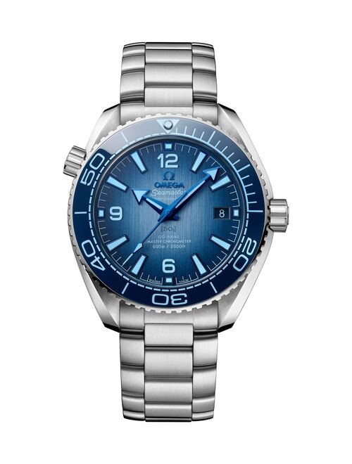 Omega Planet Ocean 600m Co-axial Master Summer Niebieski Stal
