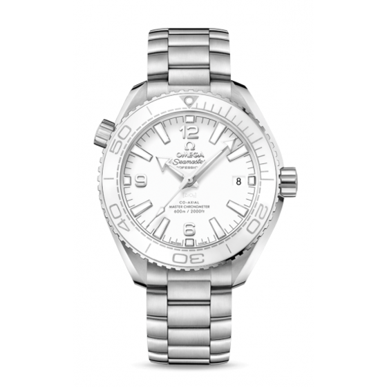 Omega Seamaster Planet Ocean 600 M Bialy 39.5 mm Stal