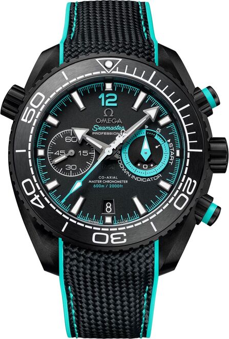 Omega Seamaster Planet Ocean Chronograph Czarny Ceramika