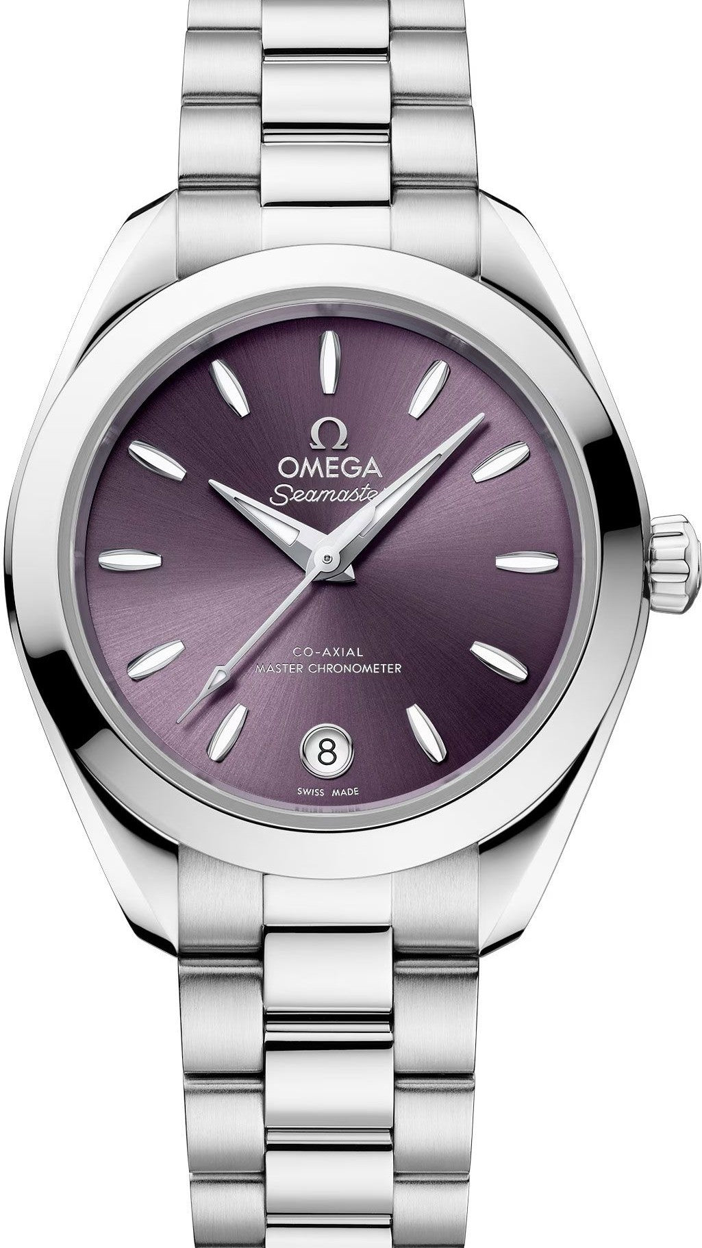 Omega Seamaster Aqua Terra Fioletowy 30 mm Stal 220.10.30.20.10.002