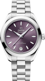 Omega Seamaster Aqua Terra Fioletowy 30 mm Stal 220.10.30.20.10.002