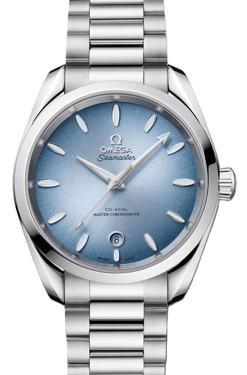 Omega Seamaster Aqua Terra 150M Co Axial Niebieski 38 mm Stal 220.10.38.20.03.004