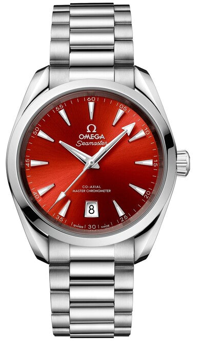 Omega Seamaster Aqua Terra 150M 38mm Czerwony Stal