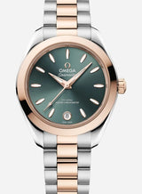 Omega Seamaster Aqua Terra Zielony 30 mm Złoto/Stal 220.20.30.20.10.002