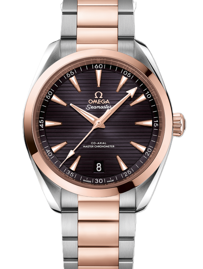 Omega Seamaster Aqua Terra 150 M Brązowy 41 mm Zloto/Stal 220.20.41.21.06.001
