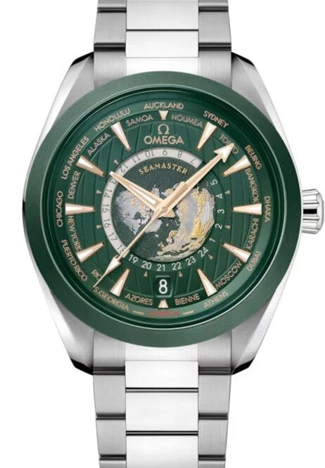 Omega Seamaster Aqua Terra Zielony 43 mm Stal 220.30.43.22.10.001