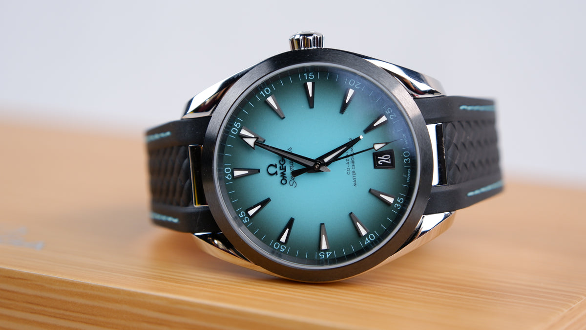 Omega Seamaster Aqua Terra Turkusowy 41 mm Stal 220.32.41.21.03.001