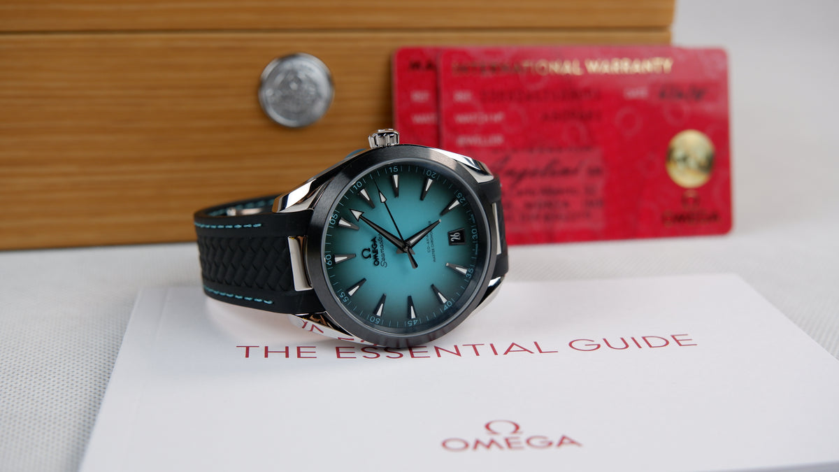 Omega Seamaster Aqua Terra Turkusowy 41 mm Stal 220.32.41.21.03.001