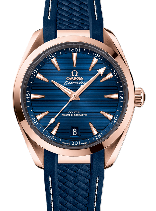 Omega Seamaster Aqua Terra 150 M Niebieski 41 mm Zloto rozowe 220.52.41.21.03.001
