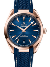 Omega Seamaster Aqua Terra 150 M Niebieski 41 mm Zloto rozowe 220.52.41.21.03.001