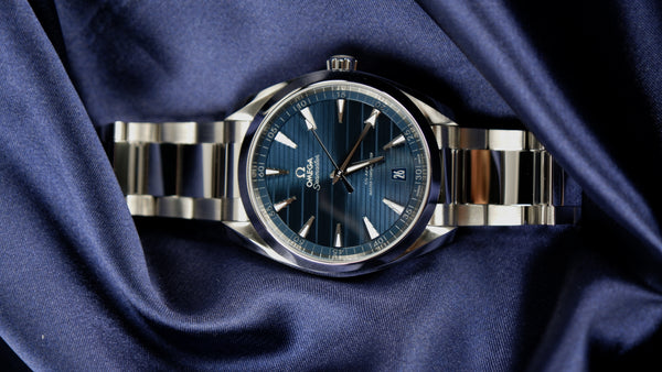 Omega Seamaster Aqua Terra 150 M Niebieski 41 mm Stal