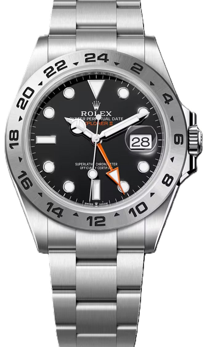 Rolex Explorer II Czarny 42 mm Stal