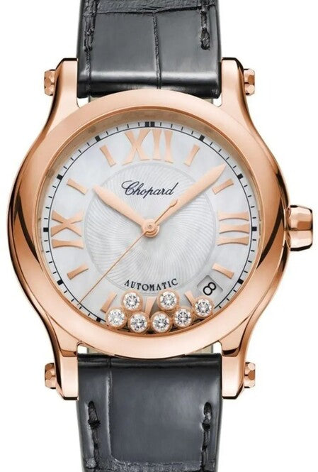 Chopard Happy Sport Masa perłowa 36 mm Złoto różowe 274808-5008